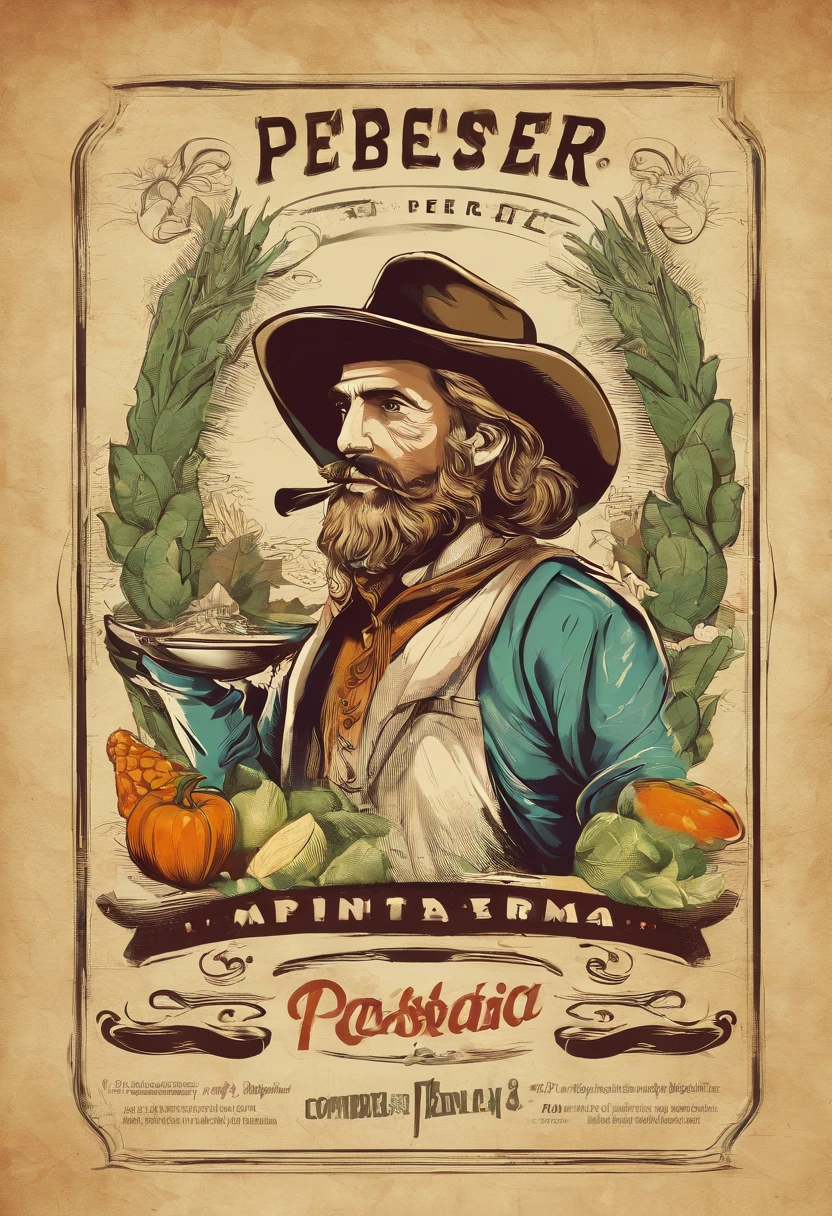 Logo for gastronomic events company with handmade products. The concept is redneck, colonial, unindo Mar e Montanha. The name is AmareSerra. It will be a company that offers on-demand gastronomy services – cocktails, Personalized lunches, jantares secretos, bem como produtos artesanais/sazonais de pequenos produtores