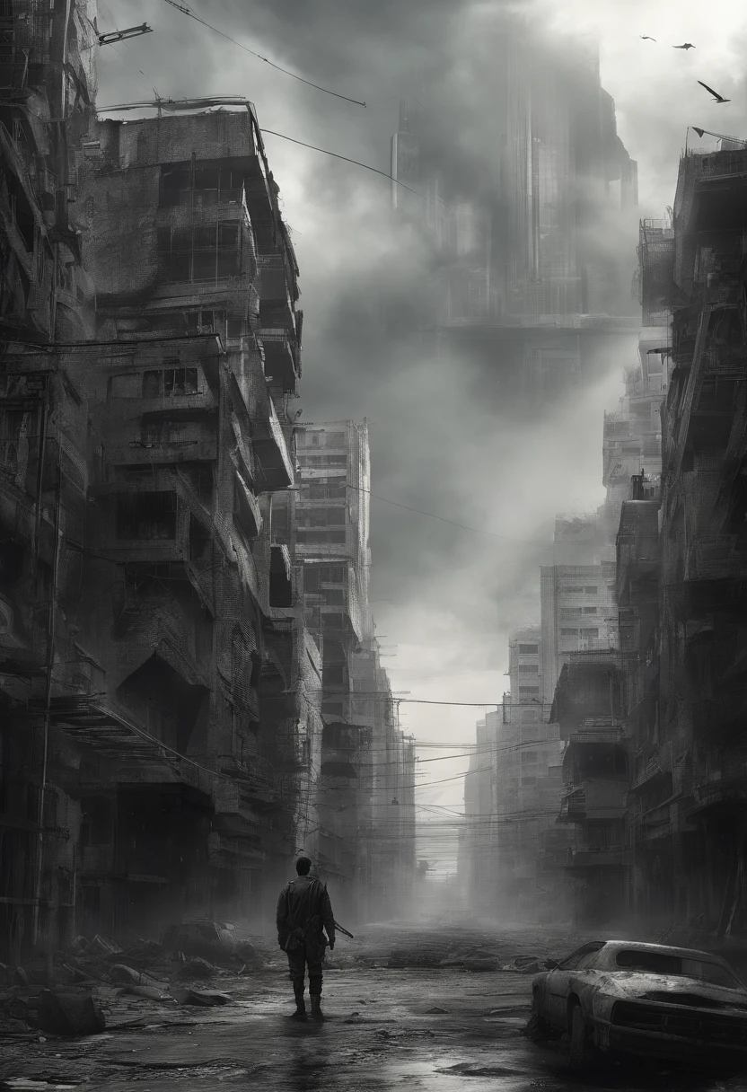 Chinese elements,(Paper Man:1.2),Inside the broken house,darkly,An atmosphere of terror,super detailing,Masterpiece, Best quality,Superb quality,, high resolution