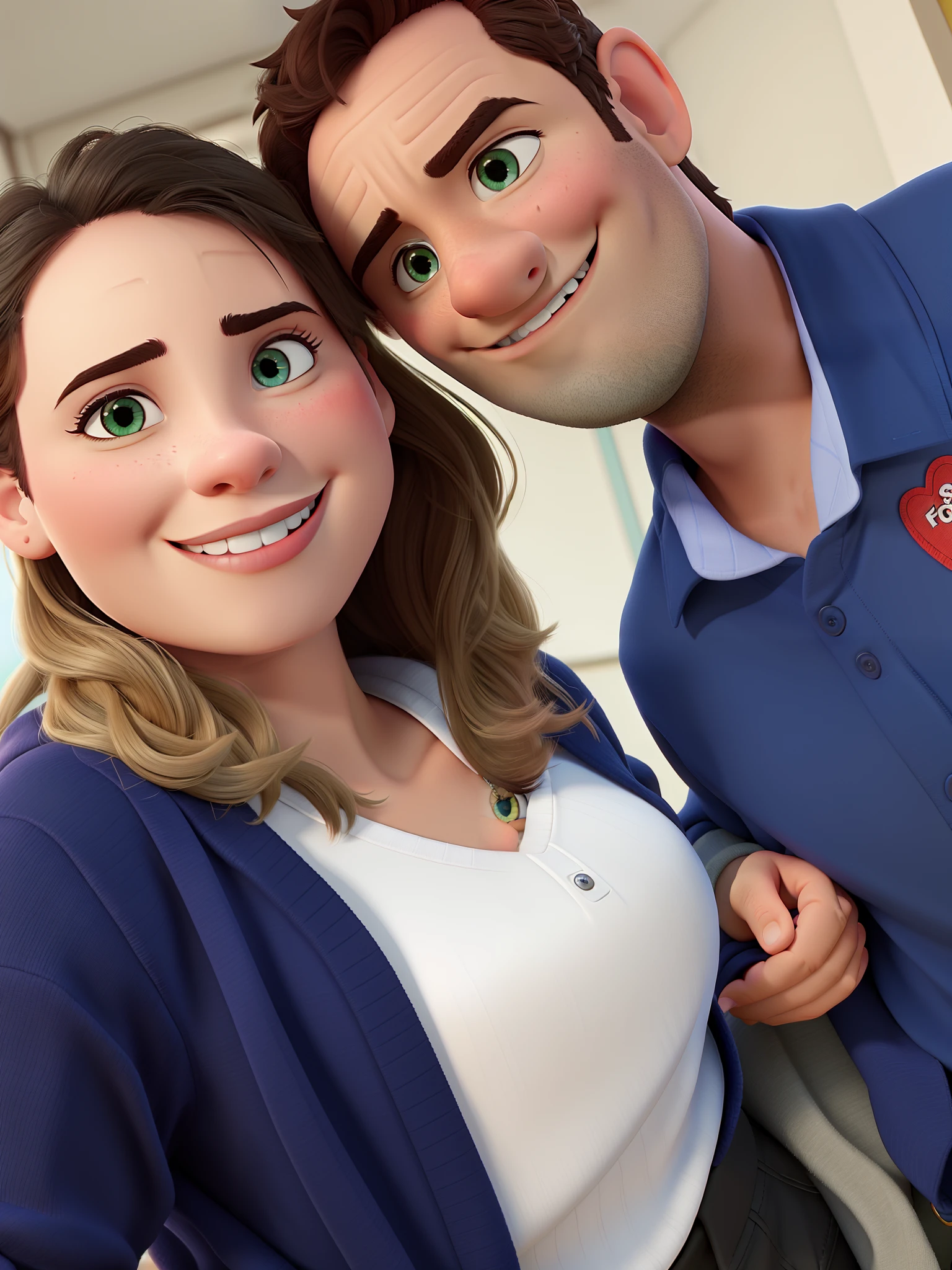 romantic couple, igual aos filmes Disney Pixar