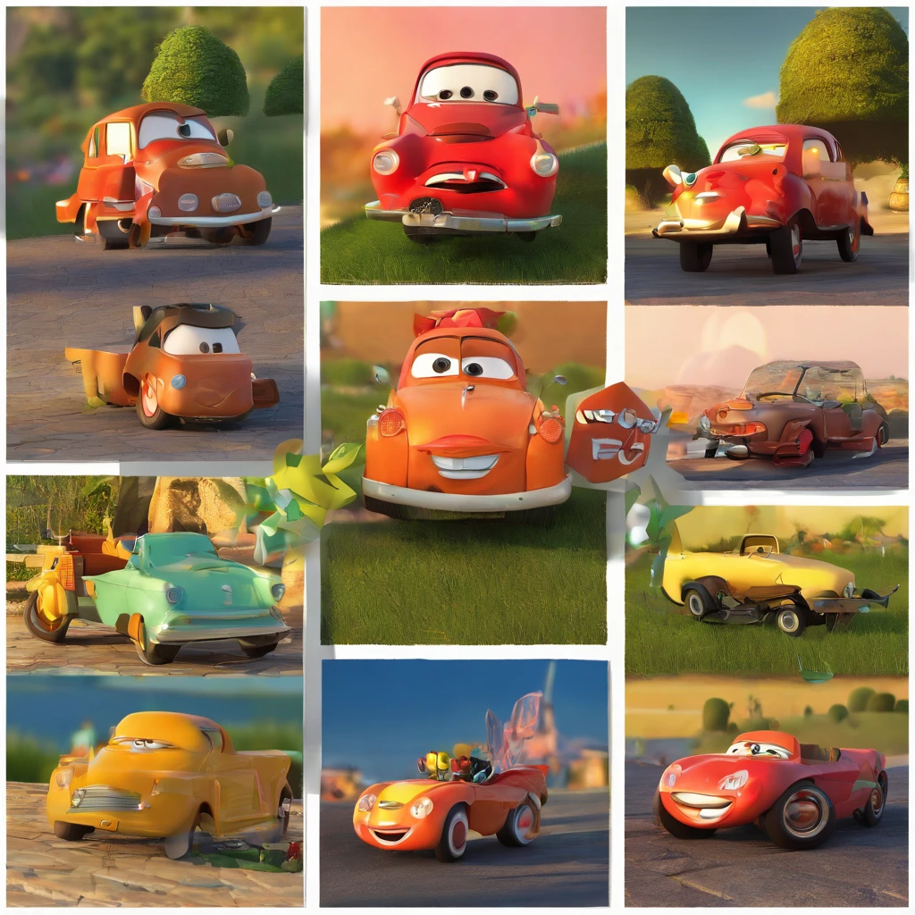 "Make a Disney Pixar-style picture, em 3d"