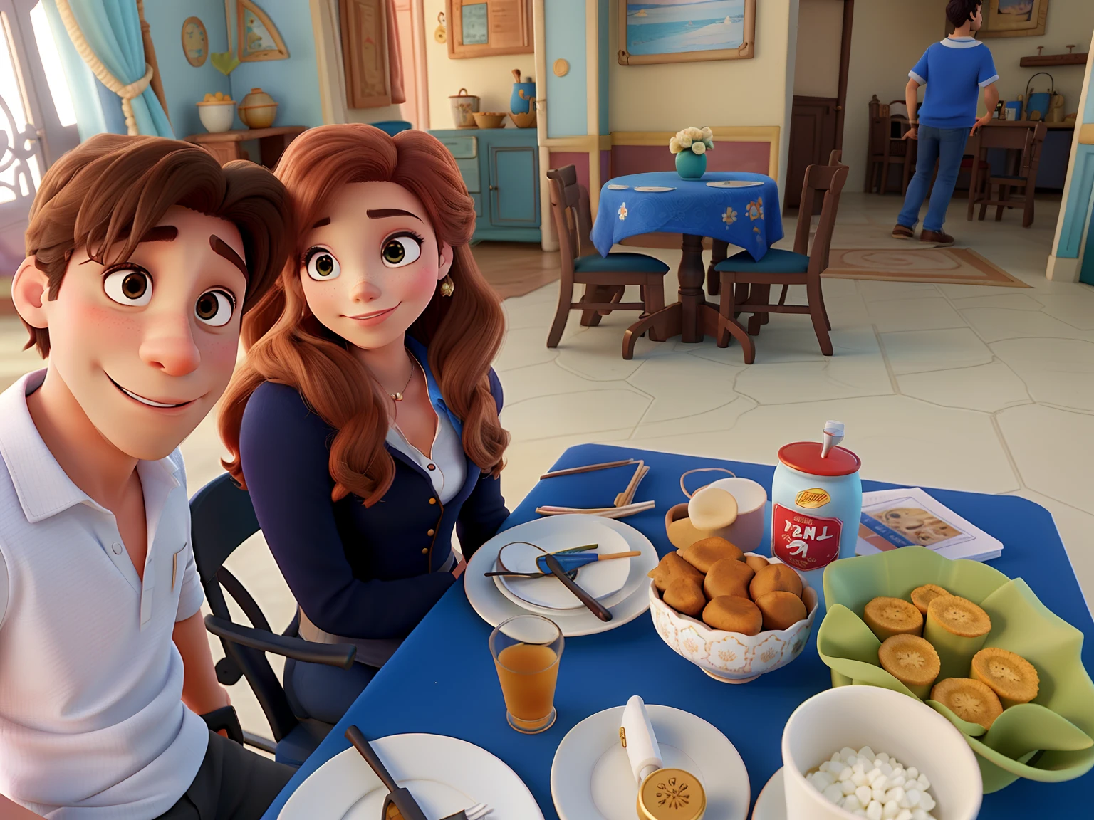 Casal feliz igual filme da Disney amor