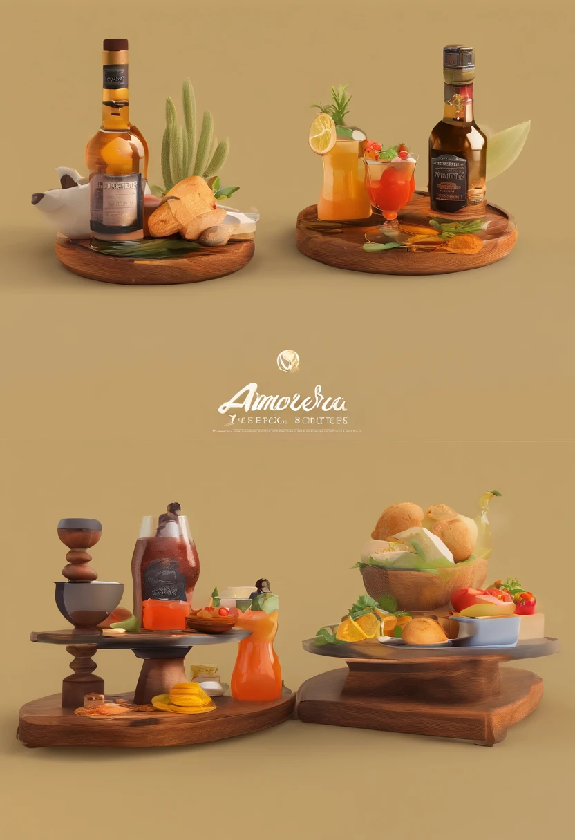 Logo for gastronomic events company with handmade products. The concept is redneck, colonial, unindo Mar e Montanha. The name is AmareSerra. It will be a company that offers on-demand gastronomy services – cocktails, Personalized lunches, jantares secretos, bem como produtos artesanais/sazonais de pequenos produtores