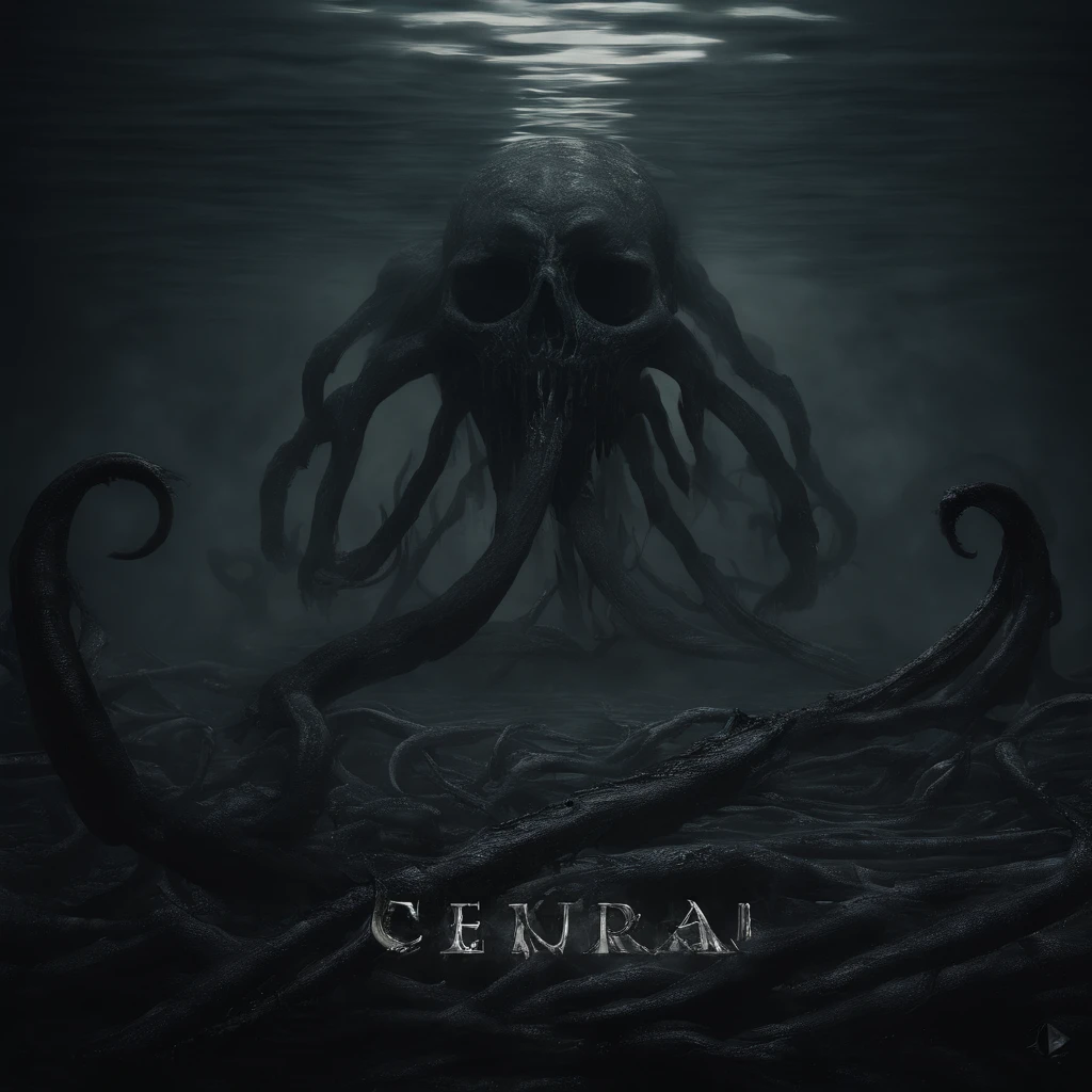 (mejor calidad,4k,8k,altas,Pieza maestra:1.2),Ultra detallado,(realista,fotorrealista,fotorrealista:1.37) Leviathan, hp lovecraft, ocean, horror