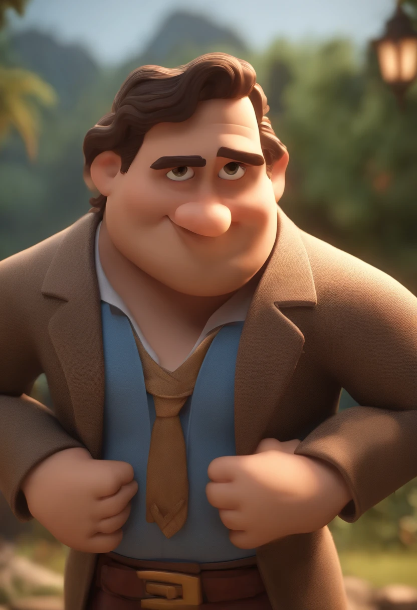 personagem dos desenhos animados de um homem 30 anos aparencia arabe e um terno azul topete, animation character, Caractere estilizado, animation style rendering, 3D estilizado, Arnold Maya render, 3 d render stylized, toon render keyshot, Personagem 3D, Personagem 3D, 3d rendering stylized, 3 d character render, personagem de desenho animado, Personagem de close up, Pose de personagem, (Estilo Pixar) (master part:1.2) (Bokeh) (best quality) (pele detalhada) (textura detalhada) (8k) (argila) (Cinematic lighting) (foco nítido