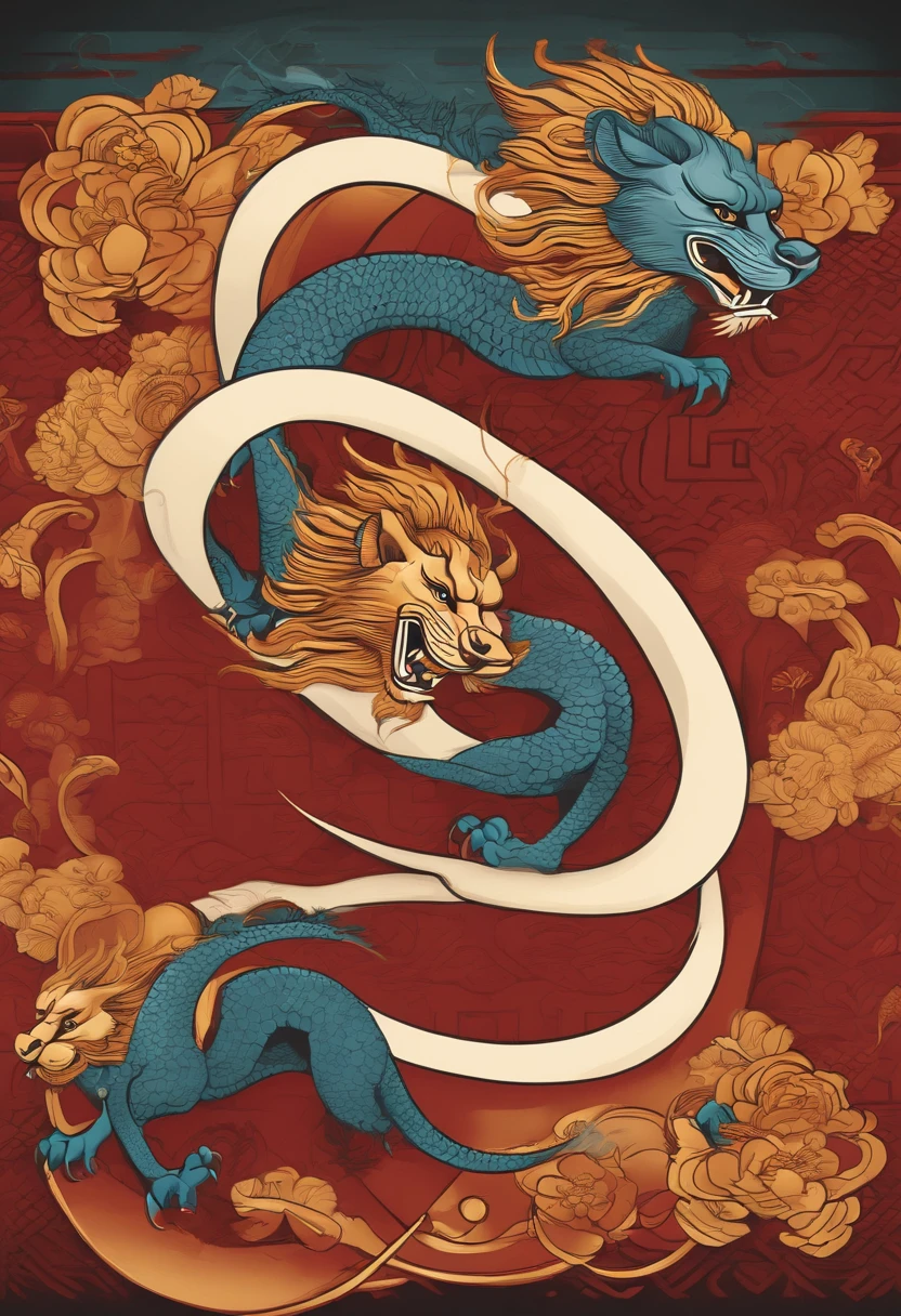 offcial art, 8k unified wallpapers, ultra detaild, beautiful and aesthetic, work of art, best qualityer, (tangle, tangle, entangle), (Fractal Art: 1.4) ,, very detailled, (shiny colors), oc, (half: 1.2), china, (thangka flying sky: 1.5), (cinta: 1.3), (to dream: 1.5), (Hanfu: 1.5), Chinese dragon, Chinese phoenix, (ssmile: 0.5), (Chinese deity),