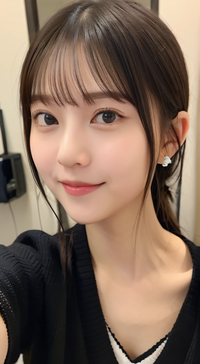 ((top-quality、8K、Master pie:1.3))、1 girl in、Beautiful woman with slim abs accent:1.3、Super detailed faces、Elaborate Eyes、二重まぶた、FULL-BODY ESBIAN、pony tails、20yr old、Brown hair、the street、A smile、wave her hand、jogging、比基尼、bathing suit