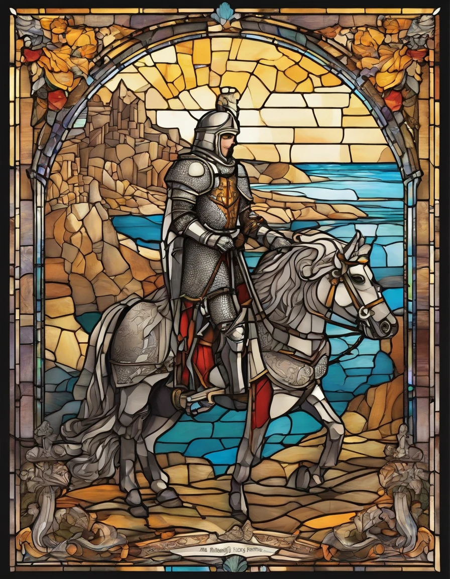 (dark, dimly lit, low key, stained glass, shurima, dramatic light:1.4),  <lora:shurima-1:1>, close up statue of a woman riding on a horse