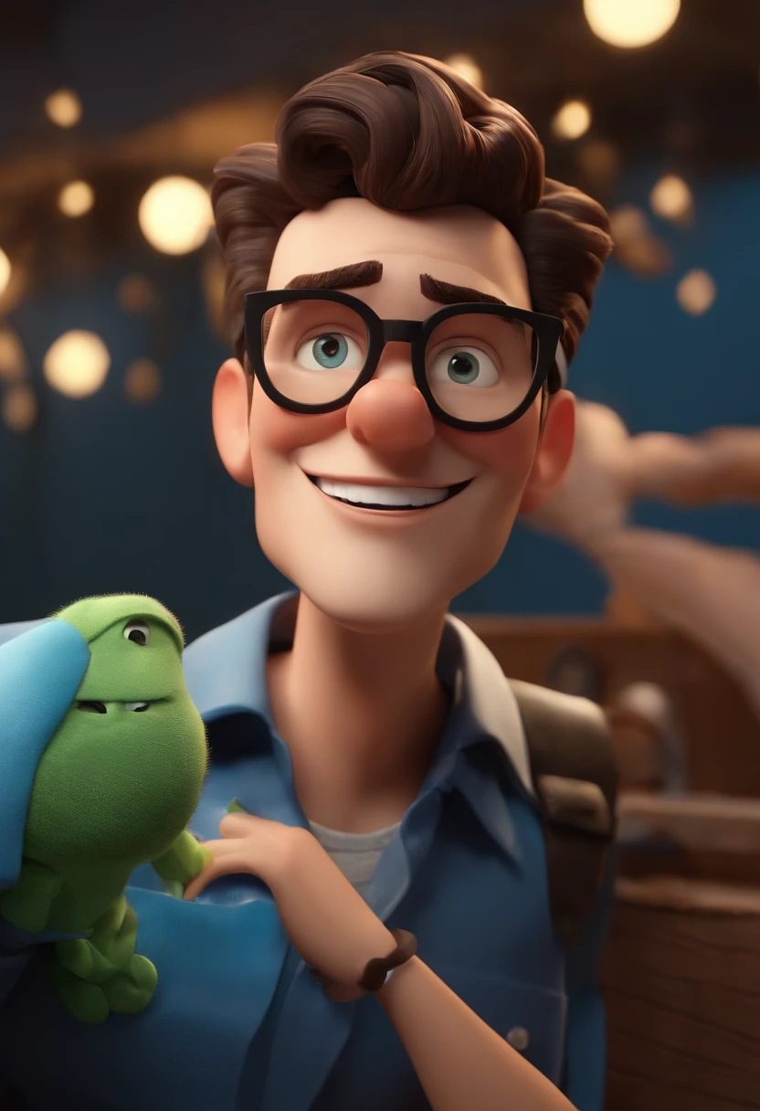 Imagem de um menino de 11 anos em formato Pixar