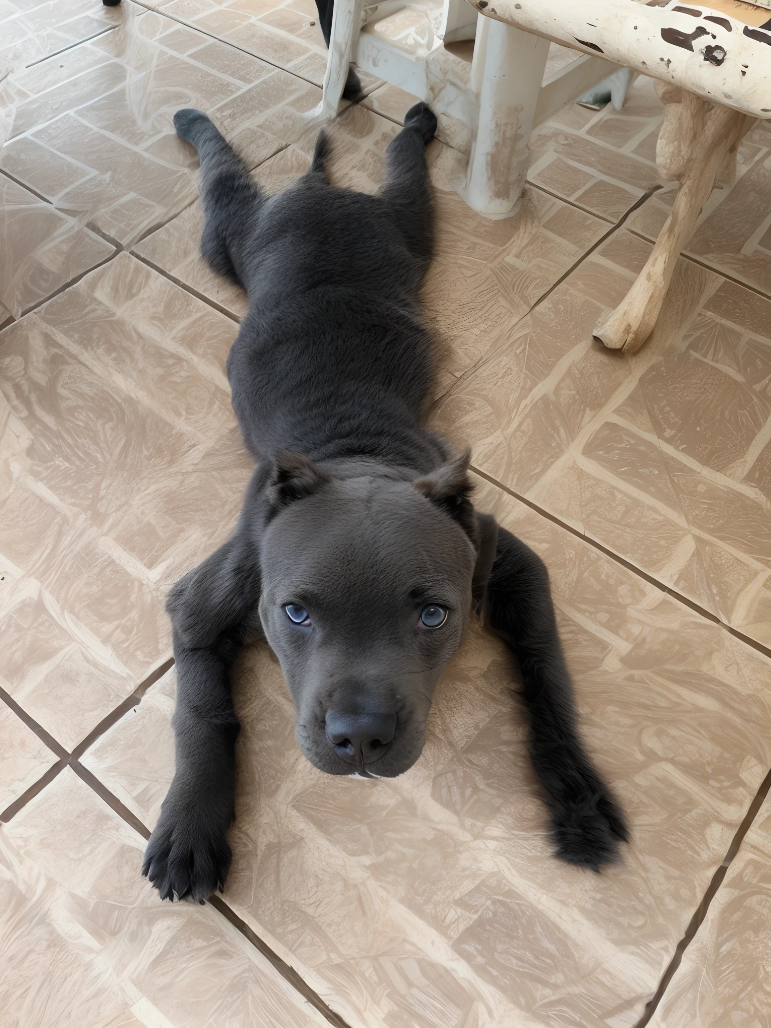 Puppy lying on the floor looking at the camera, pitbull, crawling towards the camera, holding it out to the camera, orgulhoso olhando para longe, olhando de lado!, olhar orgulhoso, olhando vista frontal, ela tem cerca de 1 6 anos de idade, extremamente bonito, muito bonito, macho, looking defiantly at the camera, Tomado com Sony Alpha 9
