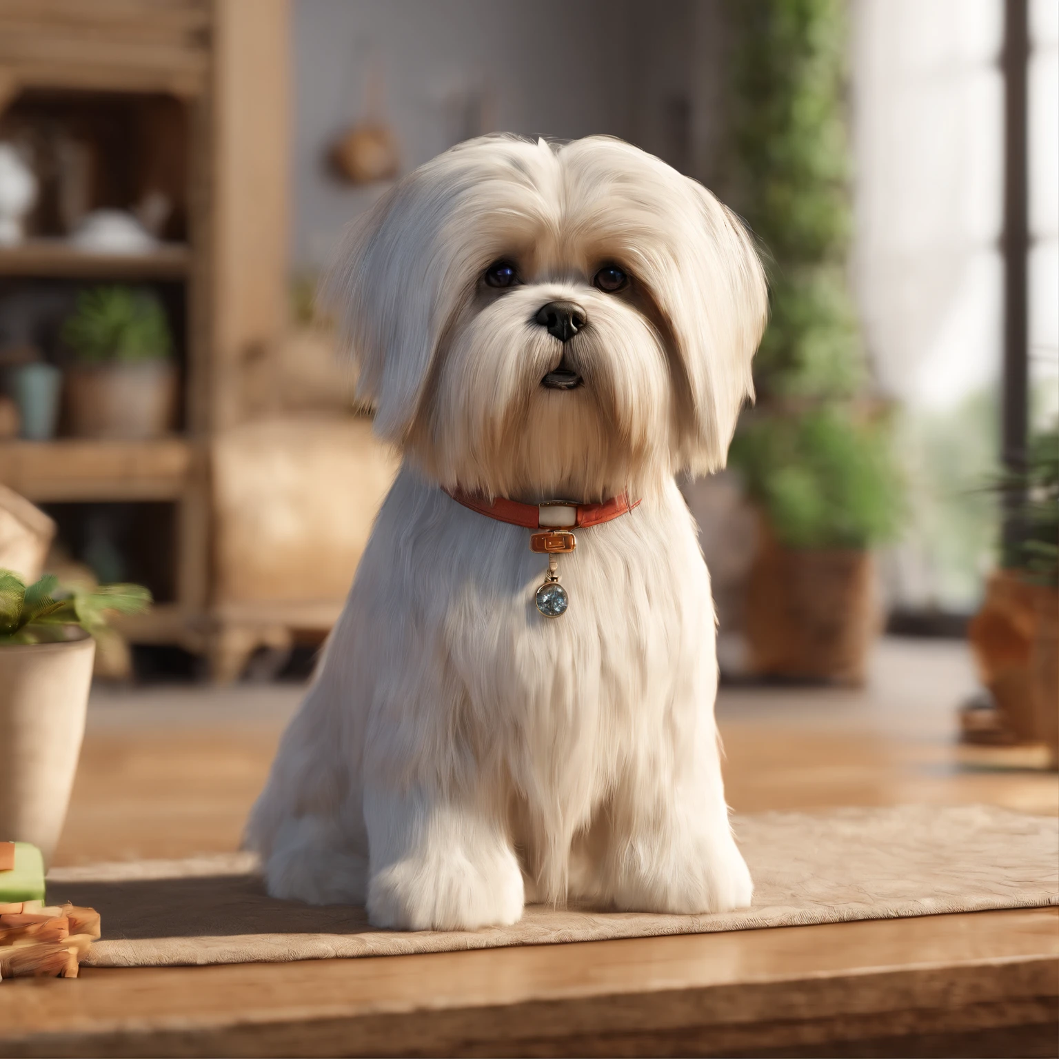 Nina is a 3-year-old Lhasa Apso, muito alegre, brincalhona e protetora