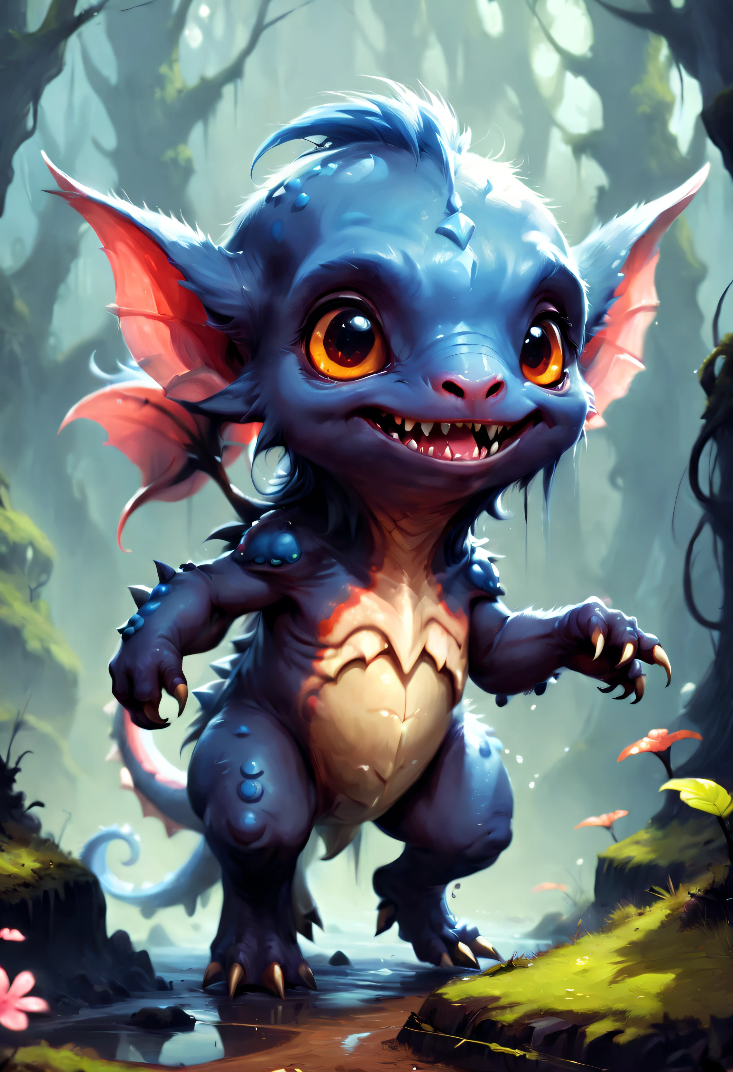 fantasy cute creature Painted By Andreas Rocha
