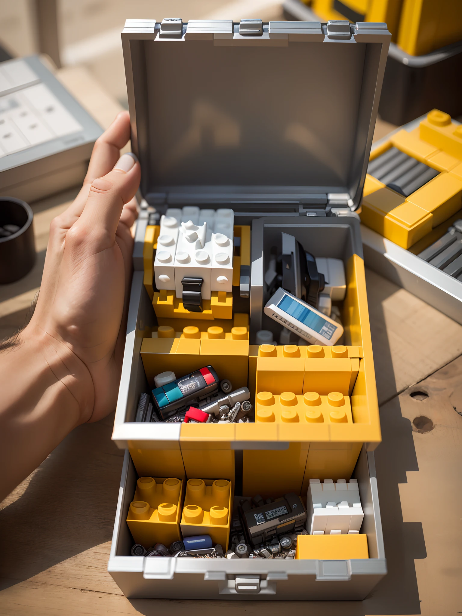 Create a snap-on box of snap-on themed legos