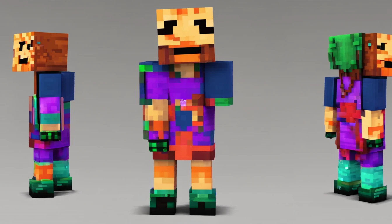 Scary creature minecraft
horror character
render 3D model