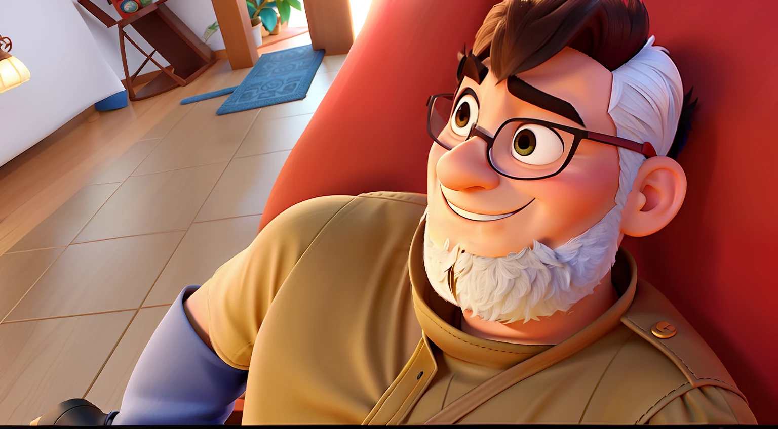 homem oriental estilo disney pixar, alta qualidade, melhor qualidade