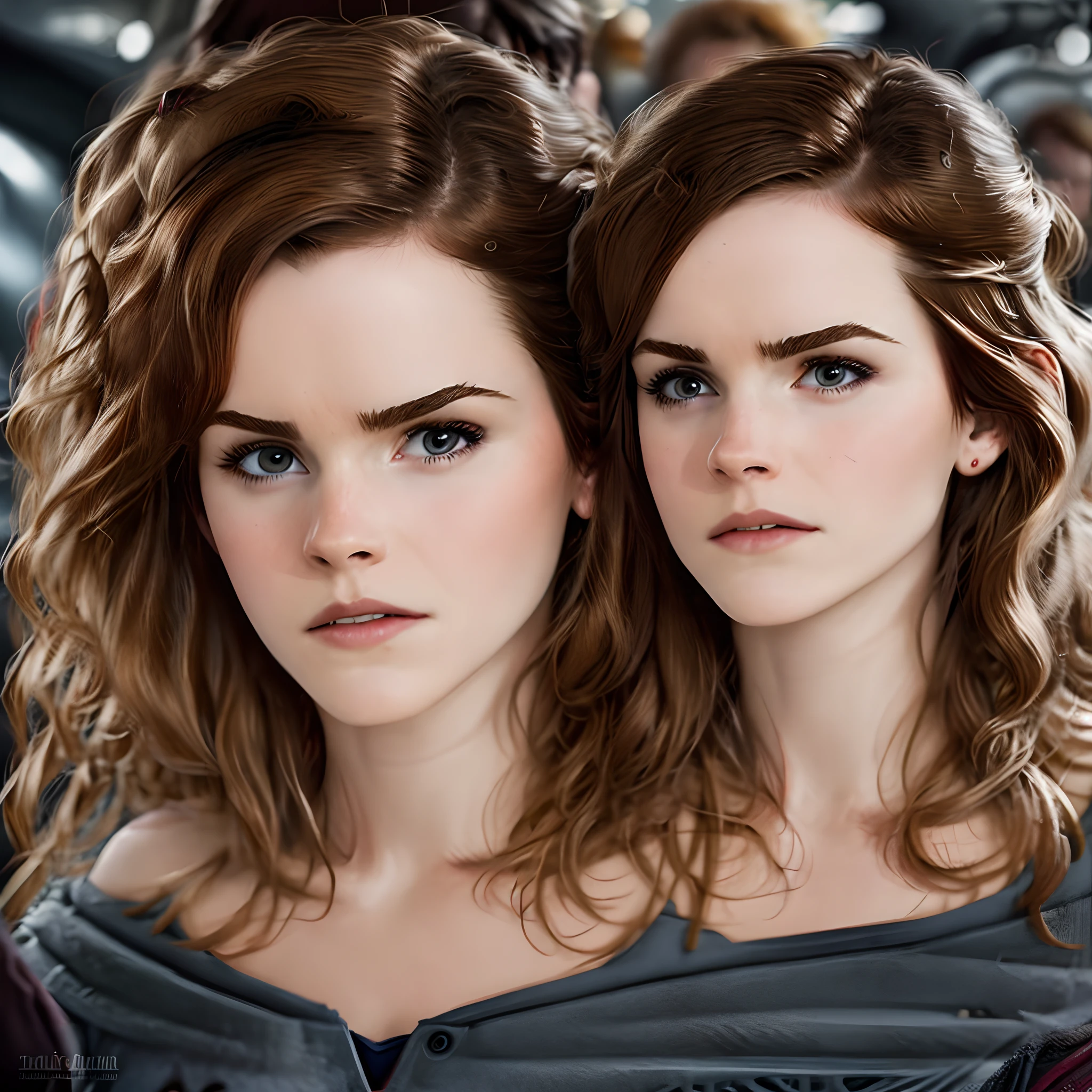 - Defeated brown-haired superheroine