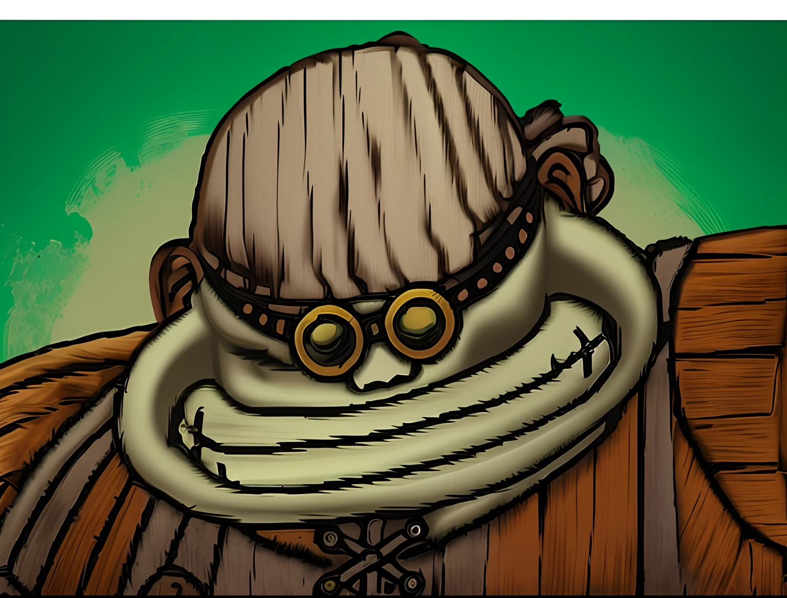 transforme essa imagem em uma caveira pirata