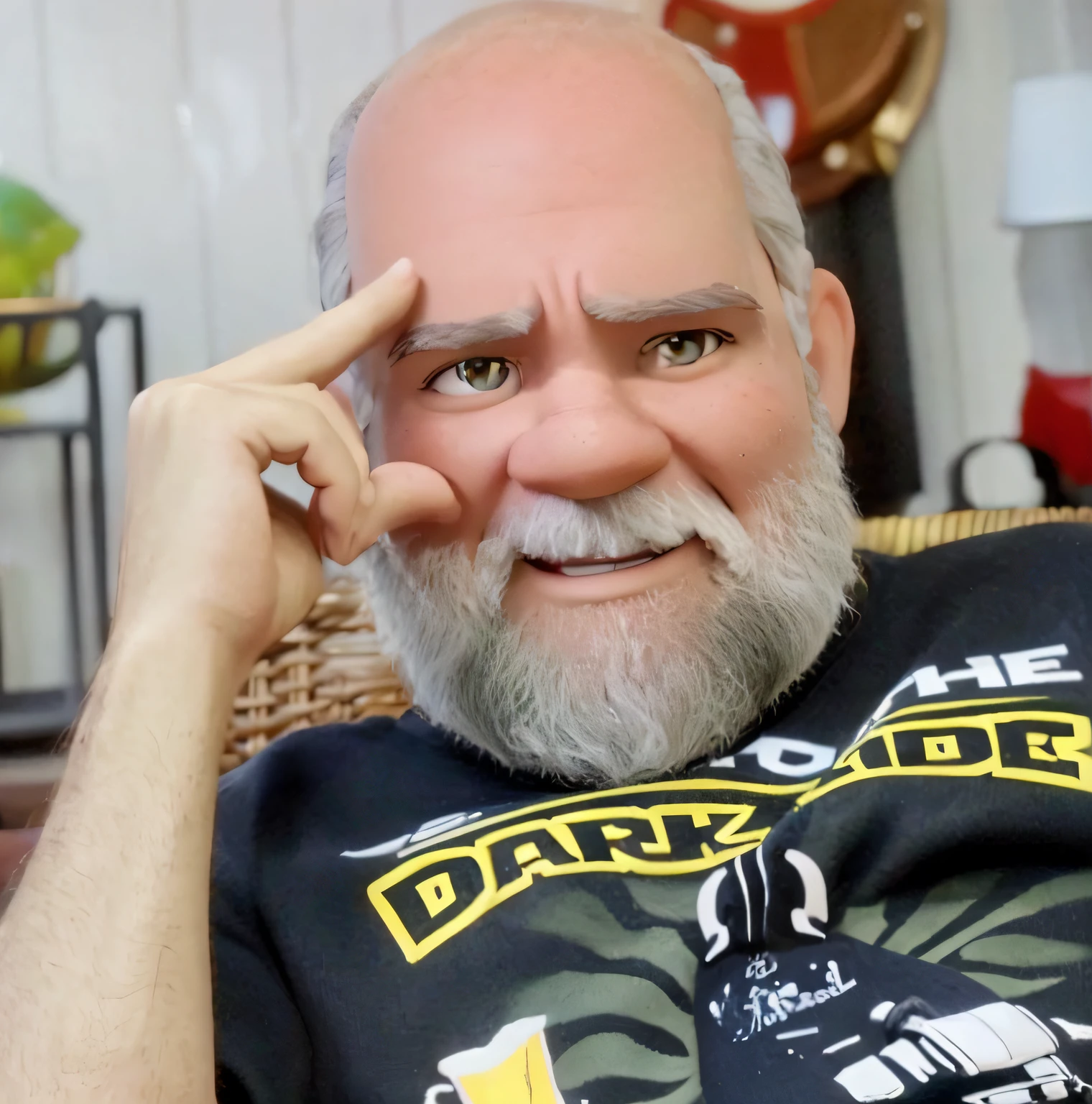 homem estilo disney pixar, alta qualidade, melhor qualidade
