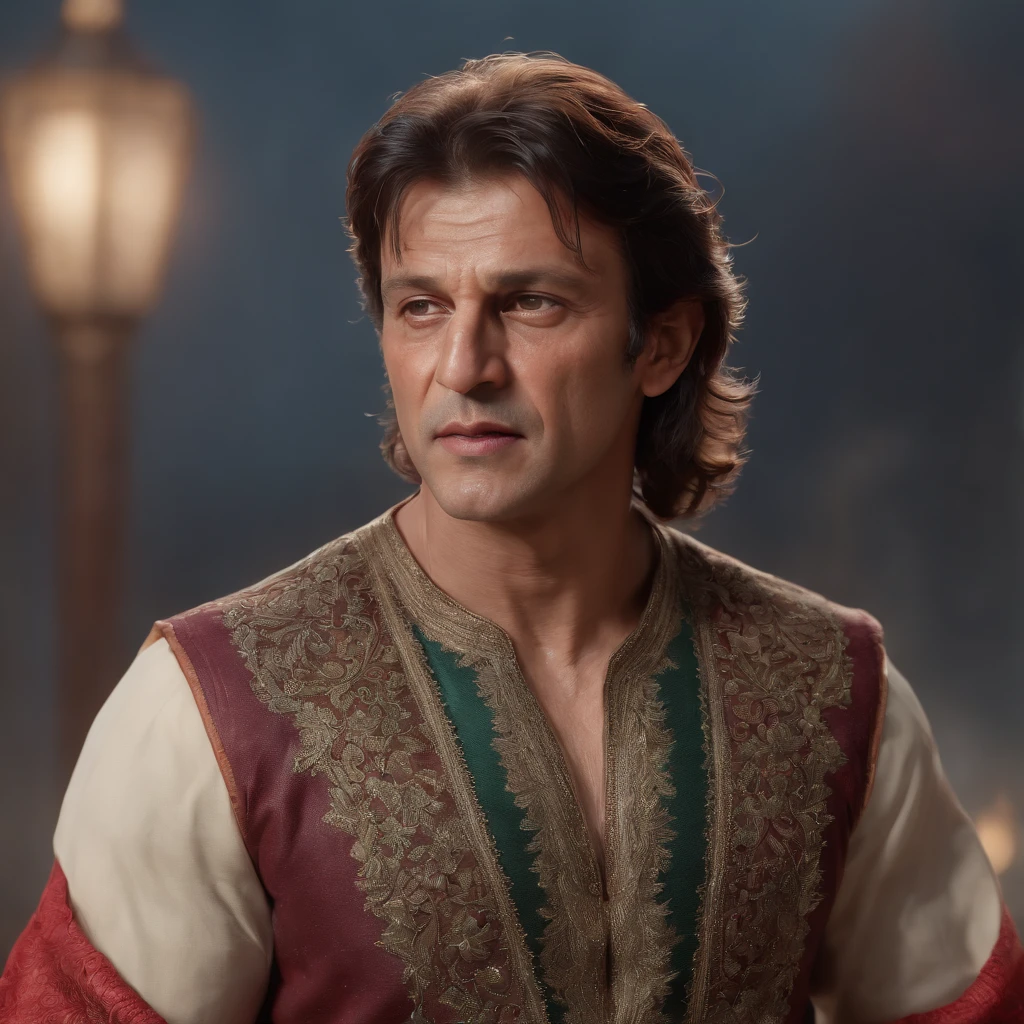 (professional 3d render:1.3) af (Realistic:1.3) most beautiful artwork photo in the world,Features soft and shiny male heroes, ((((Imran Khan)))), ((Epic hero fantasy muscle man rough wet hero angry look long hair short beard and ferocious expression in dynamic pose, Fantastic location, Majestic cluttered environment)), full body 8k unity render, action shot, skin pore, very dark lighting, heavy shading, Detailed, Detailed face, (vibrant, photograph realistic, Realistic, Dramatic, Dark, Sharp focus, 8K), (Pakistani Clothes Wearing:1.4), ((Wear Pakistani Dress)), (Intricate:1.4), decadent, (Highly detailed:1.4), Digital painting, rendering by octane, art stations, concept-art, smooth, Sharp focus, illustration, Art germ, (loish:0.23), wlop ilya kuvshinov, and greg rutkowski and alphonse mucha gracias, (Global illumination, Studio light, volumettic light), heavy rain, particles floating, lotr, fantasy, elf, full bodyesbian, ((Dark and ancient city background:1.3)),CGSesociety,art stations