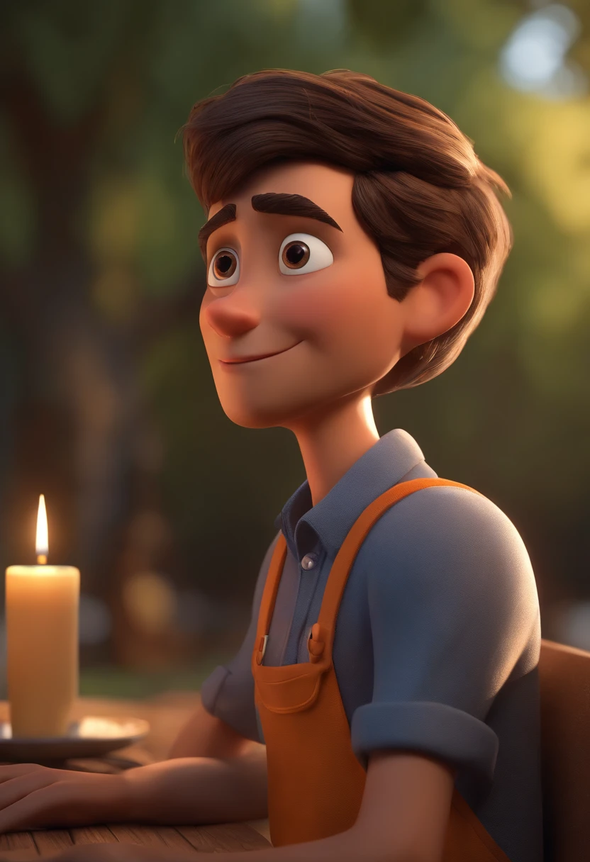 personagem dos desenhos animados de um homem em uma camisa azul, animation character, Caractere estilizado, animation style rendering, 3D estilizado, Arnold Maya render, 3 d render stylized, toon render keyshot, Personagem 3D, Personagem 3D, 3d rendering stylized, 3 d character render, personagem de desenho animado, Personagem de close up, Pose de personagem, (Estilo Pixar) (master part:1.2) (Bokeh) (melhor qualidade) (pele detalhada) (textura detalhada) (8k) (argila) (Cinematic lighting) (foco nítido