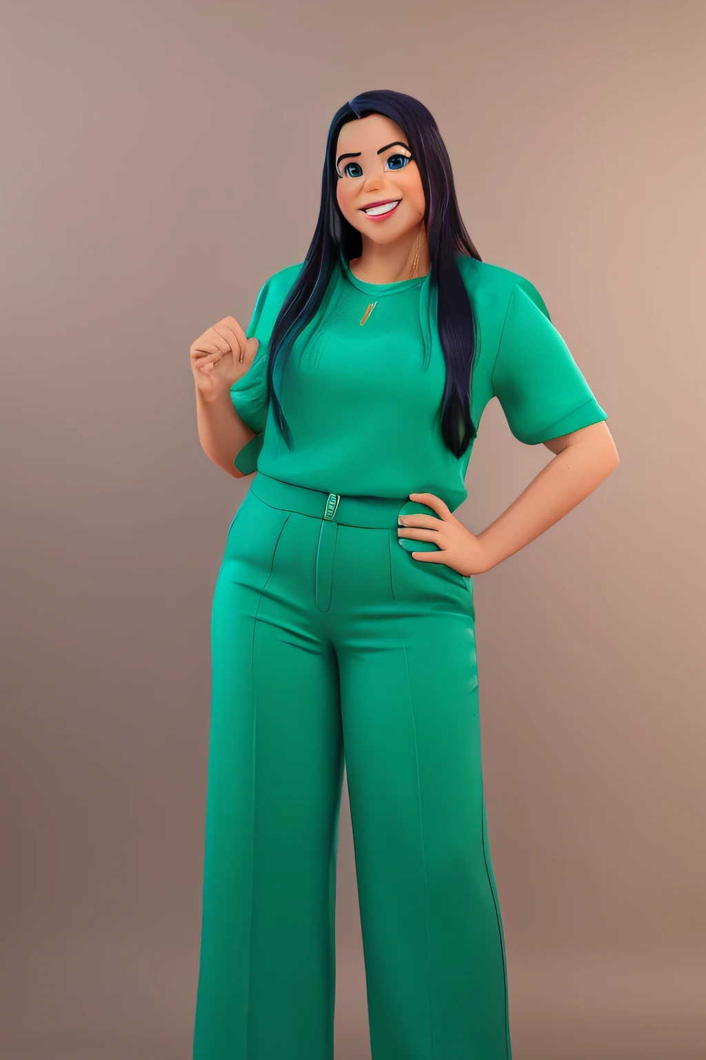 Uma mulher estilo Disney pixar, alta qualidade