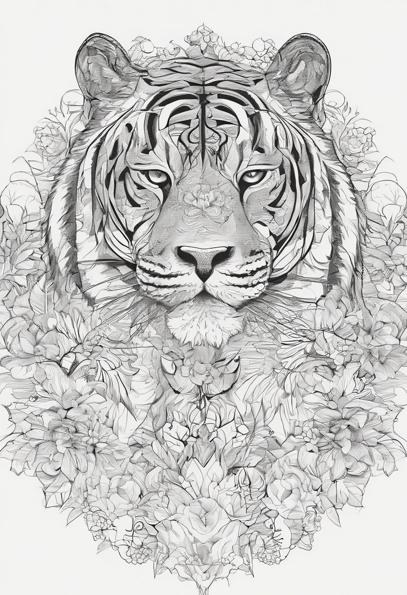 tigre, asiatic, rugindo