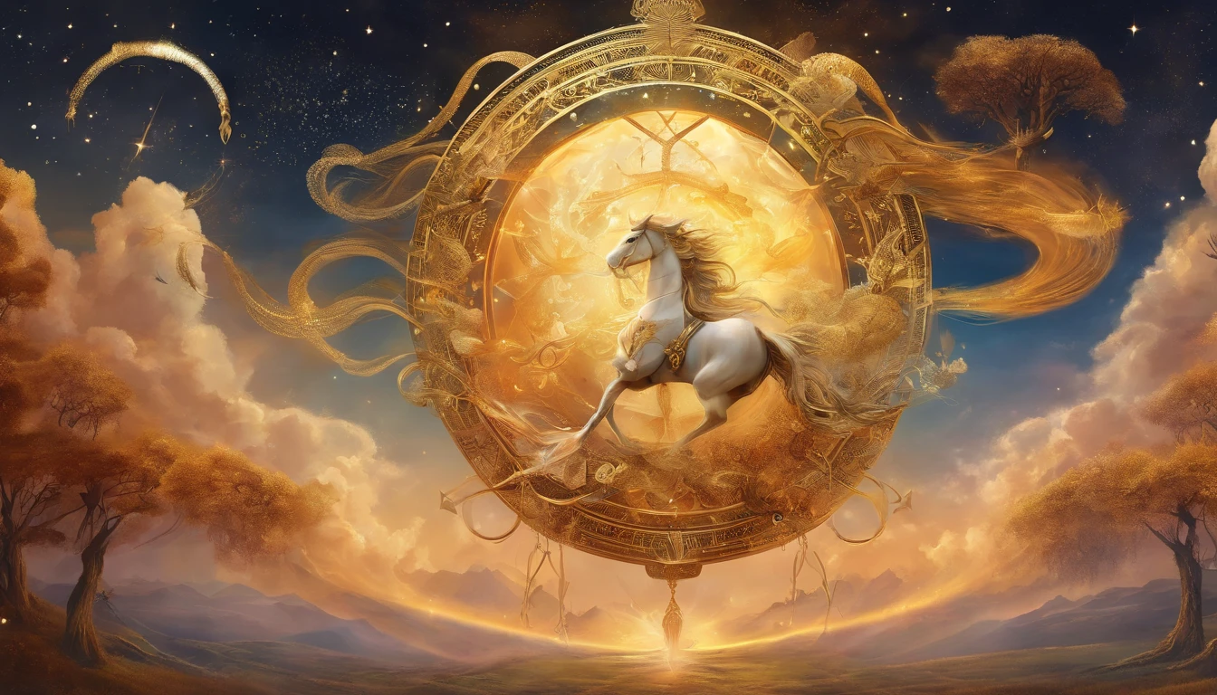 Zodiac sign Sagittarius, Gold and elegant tones