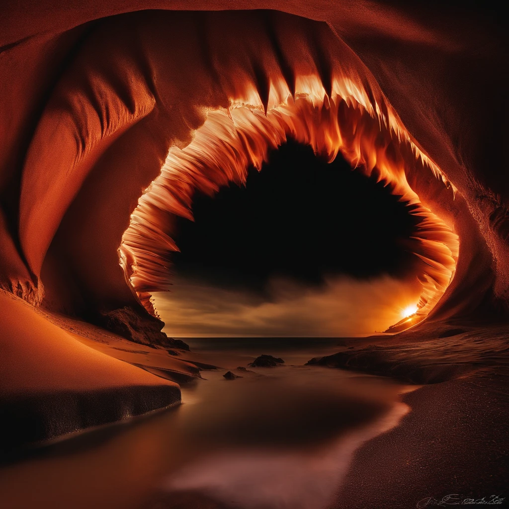 surrealismo inferno criaturas boca grande dentes