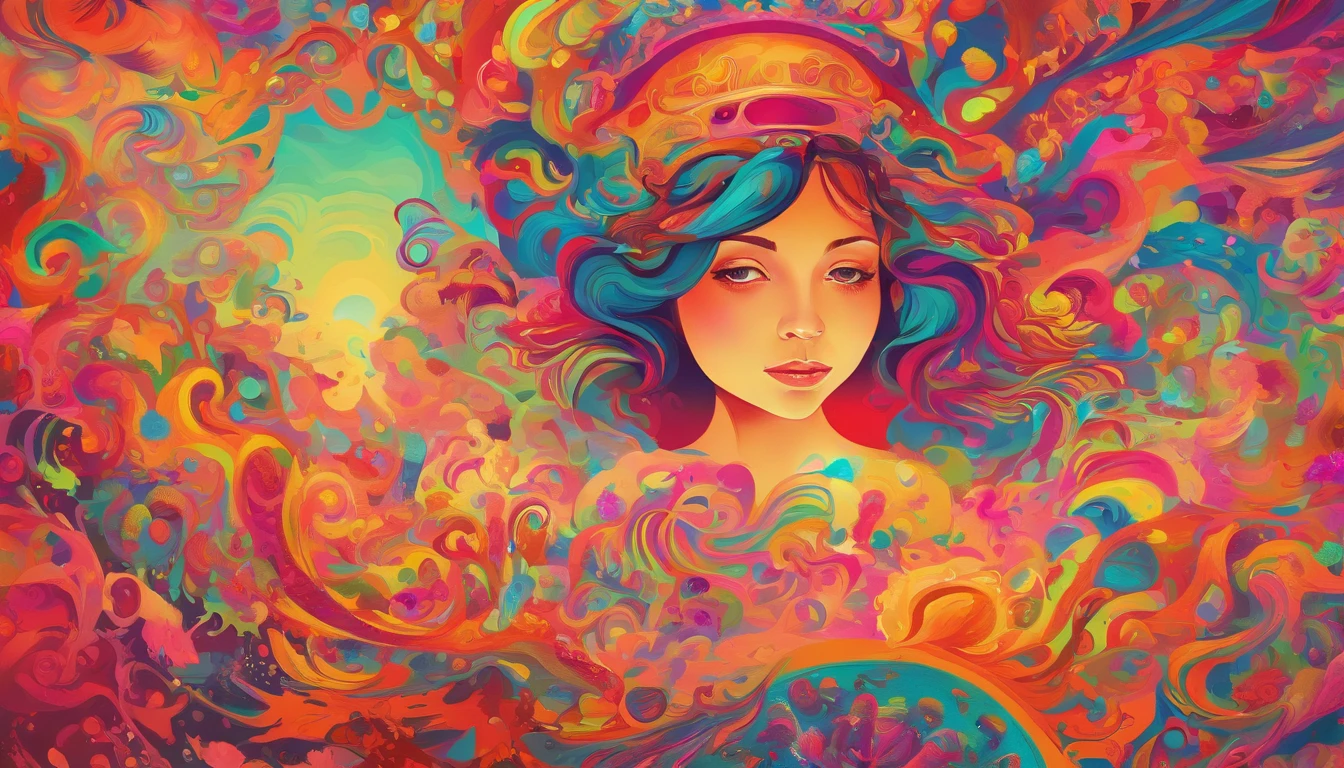 A beautiful two-dimensional little girl is talking to an angel,Ultra-fine detail and resolution