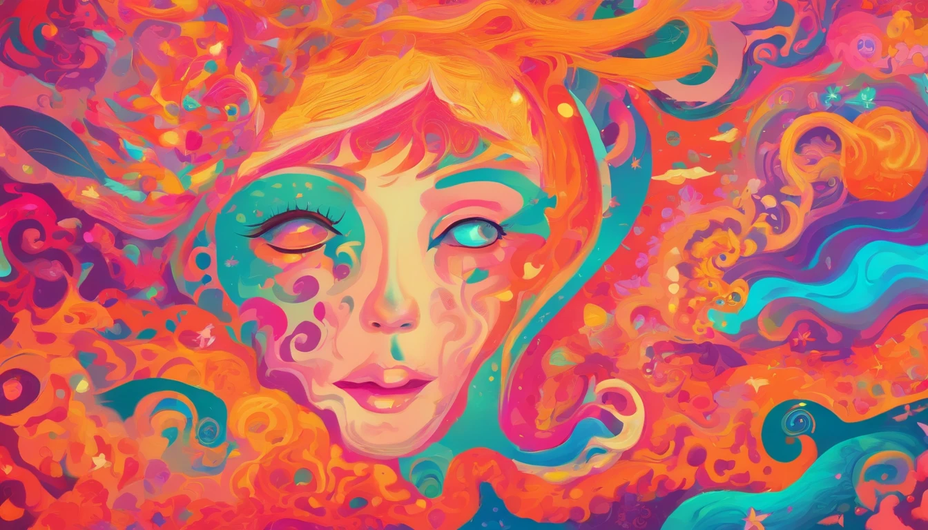 ((qualidade superior, 8k)), (Realistic), (foco facial: 1.1), kawaii menina, hair fluttering in the wind, (nudez: 1.3)、d copo seios、Hands are touching cheeks
