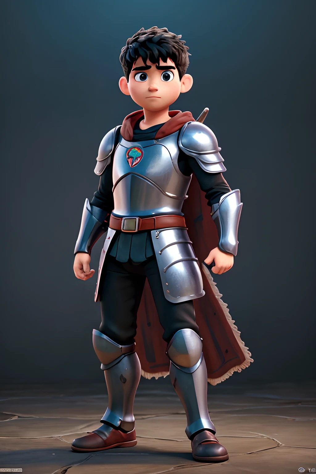 disney pixar style, 1st year, Guts\(berserk\), 1boy, defeated black knight armor, berserk, corpo inteiro, Dragonslayer sword, armor, disney, cute, hd, pixar, masterpiece, epic, epic, dynamic lighting, wallpaper, pose highest quality digital art, blood, berserk, segurando uma enorme grande espada