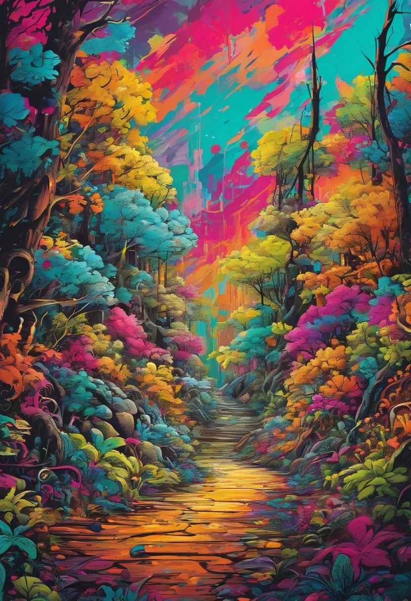 Deep in the deserted forest