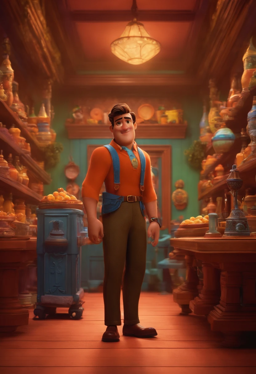 Criar um personagem no estilo pixar dentro de um jaleco. personagem morena