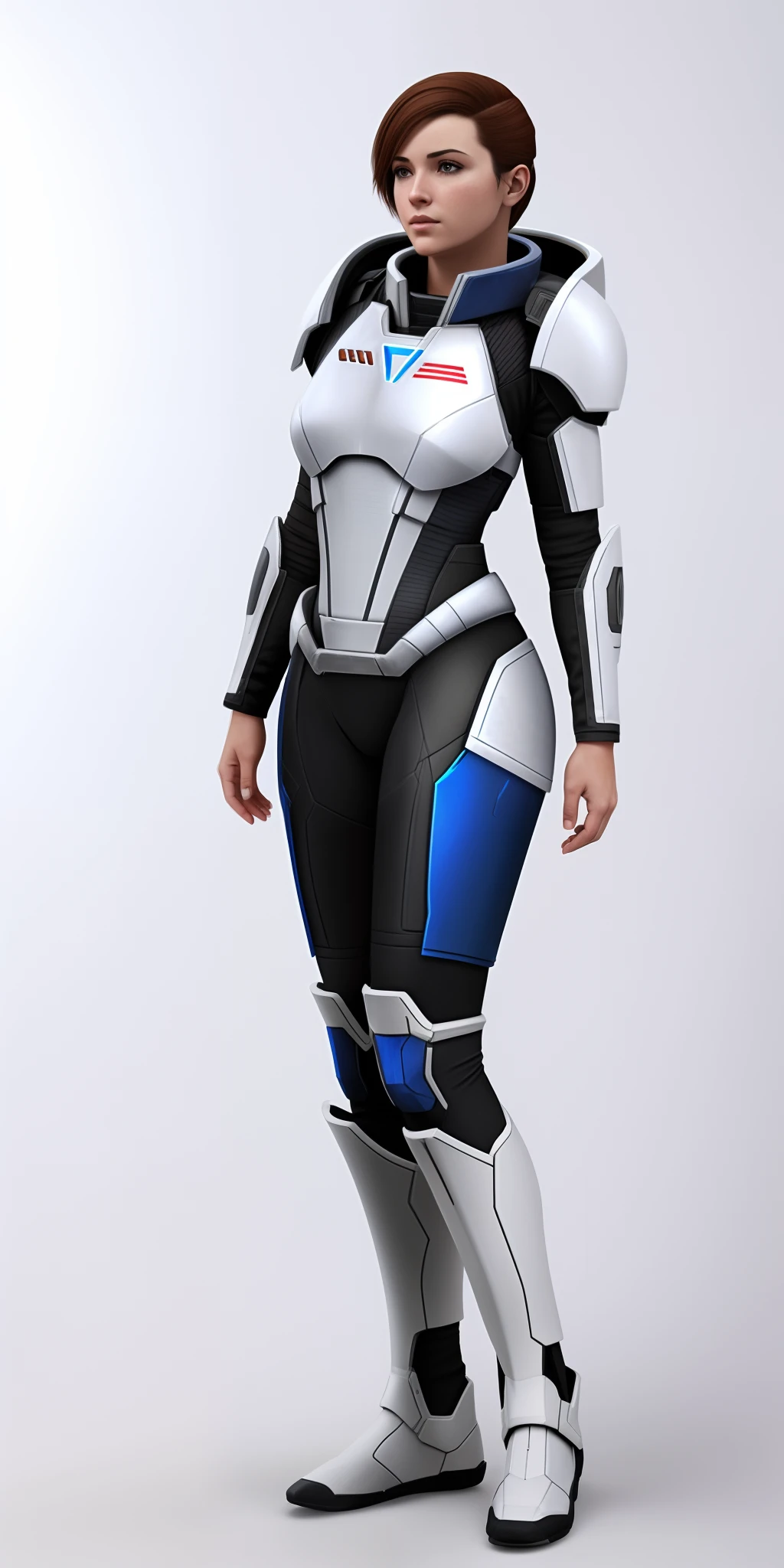 mass effect armor, white background