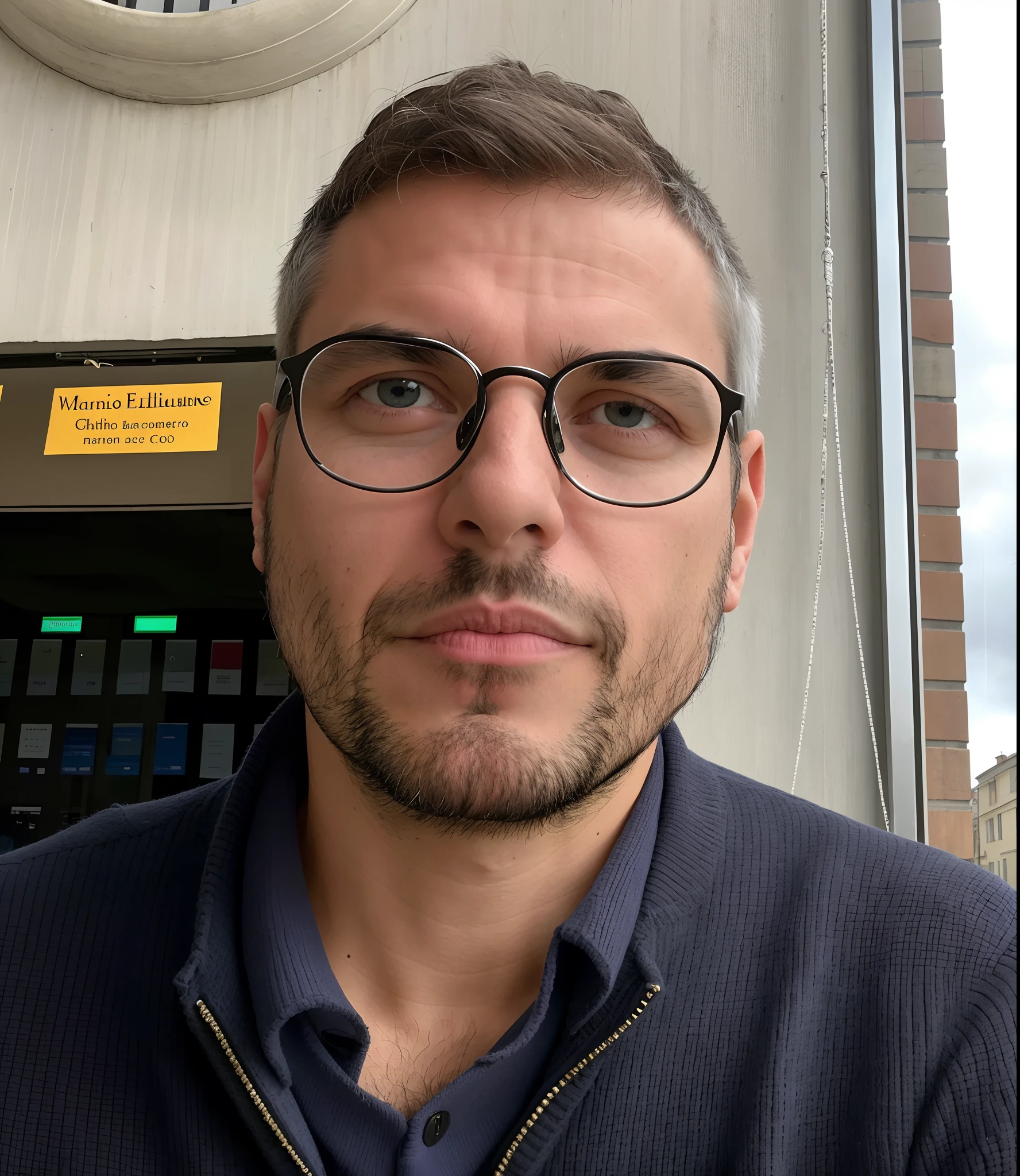 Man with glasses and a sweater in front of a watch, emanuele dascanio, marco bucci, Vincent Maréchal, stefano brunesci, Thierry Doizon, Giulio Rosati placeholder image, Federico Pelat, giuseppe dangelico pino, Alessandro Barbucci placeholder image, riccardo federici, paolo eleuteri serpieri