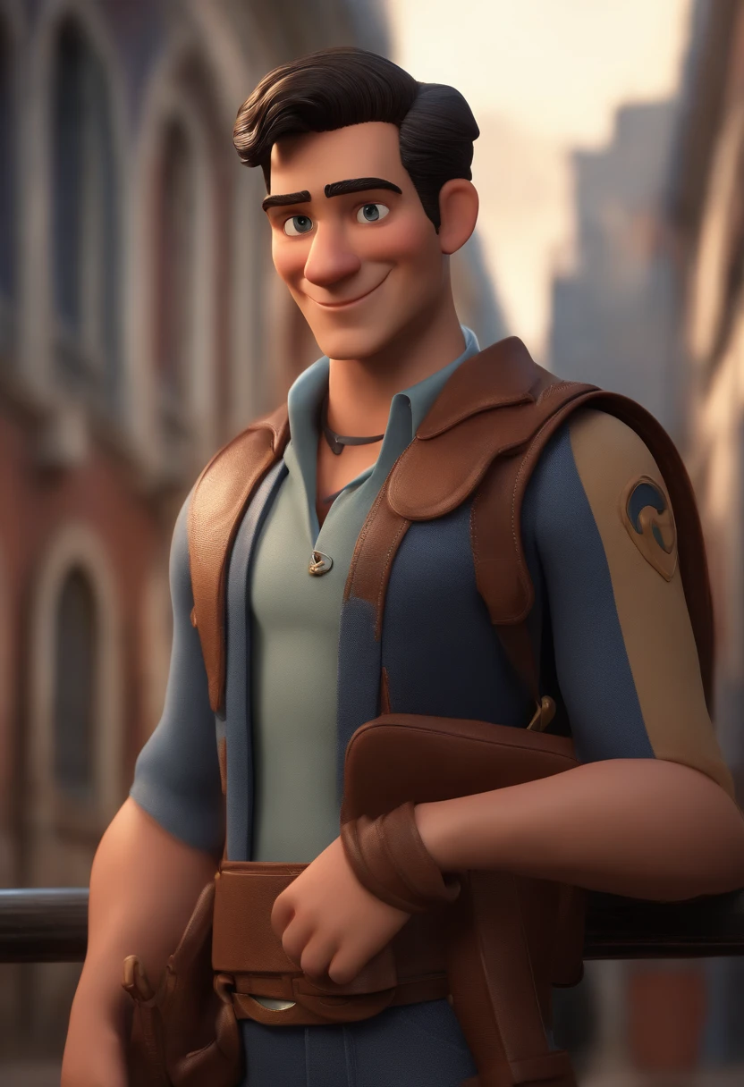 personagem dos desenhos animados de um homem careca e uma camisa azul, animation character, Caractere estilizado, animation style rendering, 3D estilizado, Arnold Maya render, 3 d render stylized, toon render keyshot, Personagem 3D, Personagem 3D, 3d rendering stylized, 3 d character render, personagem de desenho animado, Personagem de close up, Pose de personagem, (Estilo Pixar) (master part:1.2) (Bokeh) (best quality) (pele detalhada) (textura detalhada) (8k) (argila) (Cinematic lighting) (foco nítido