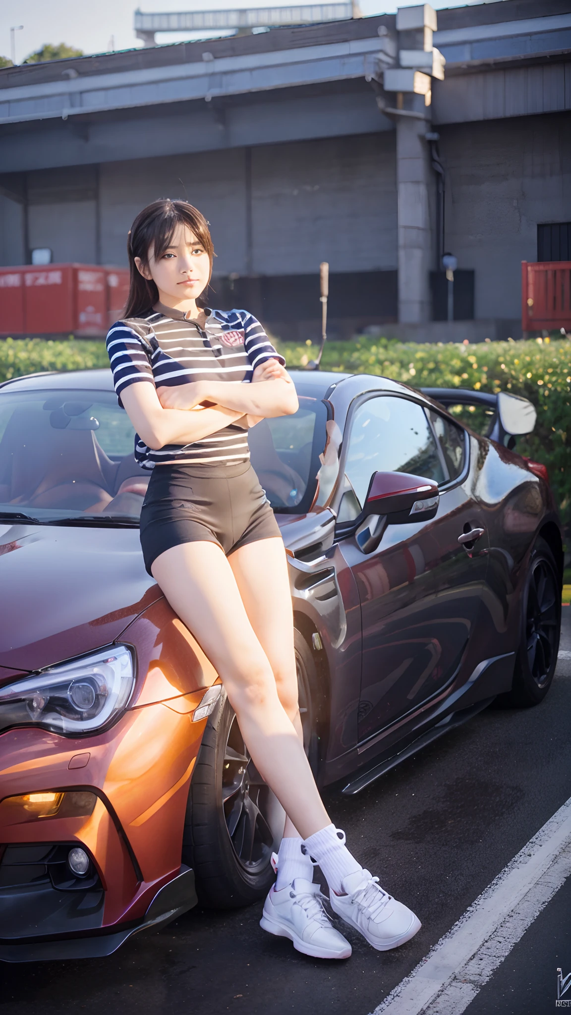 Real Japan cute girl Subaru brz