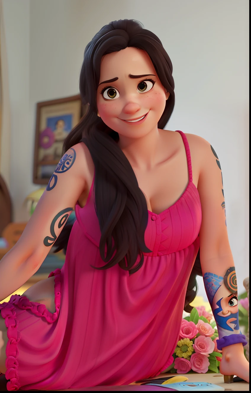 Uma mulher estilo pixar, melhor qualidade, melhor