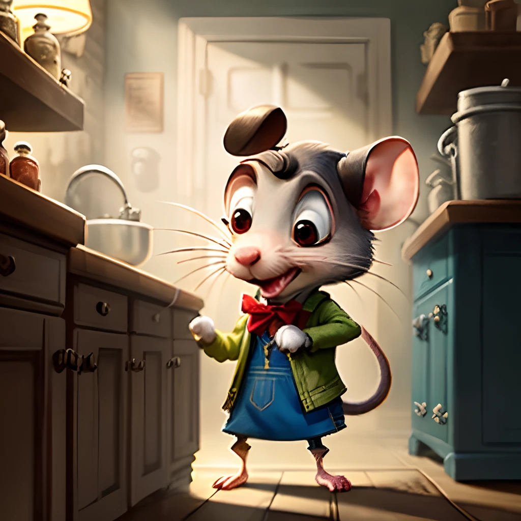 Remy the rat from ratatouille as criminal