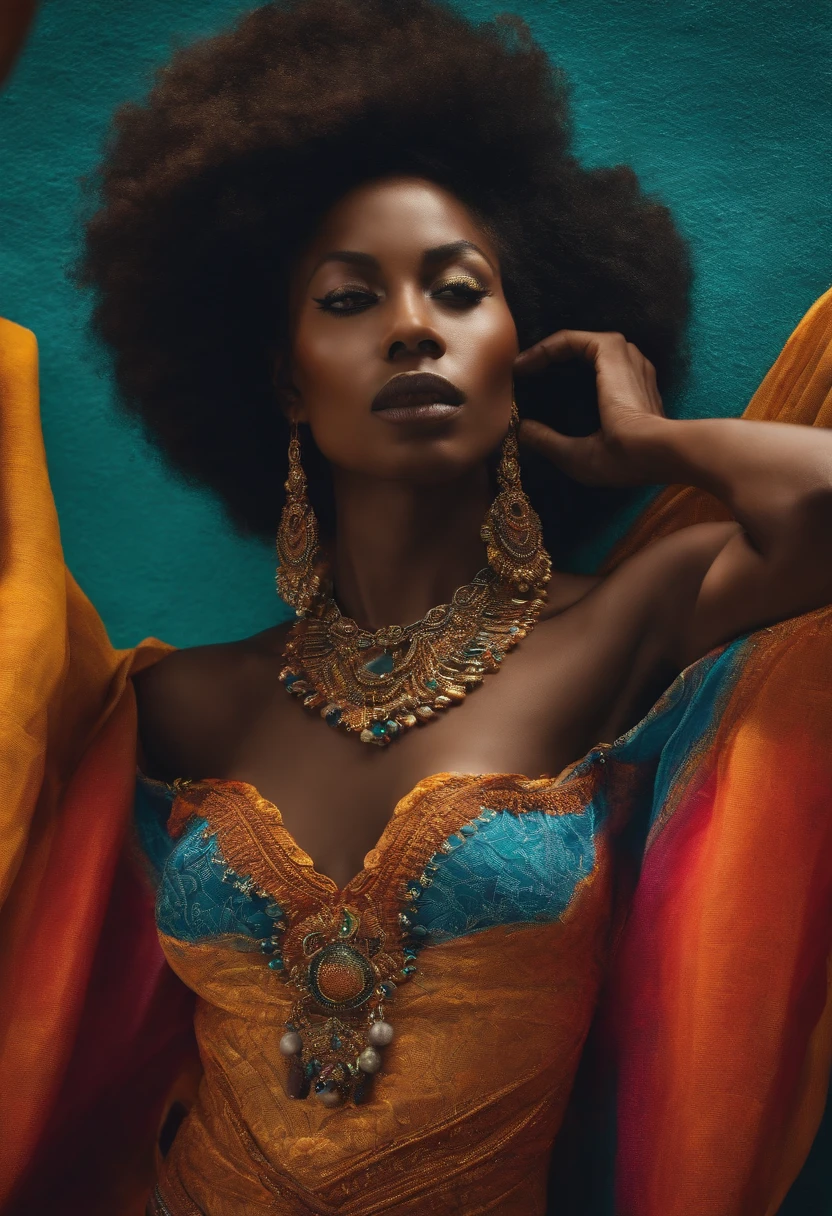 mulher negra mostrando a vagina