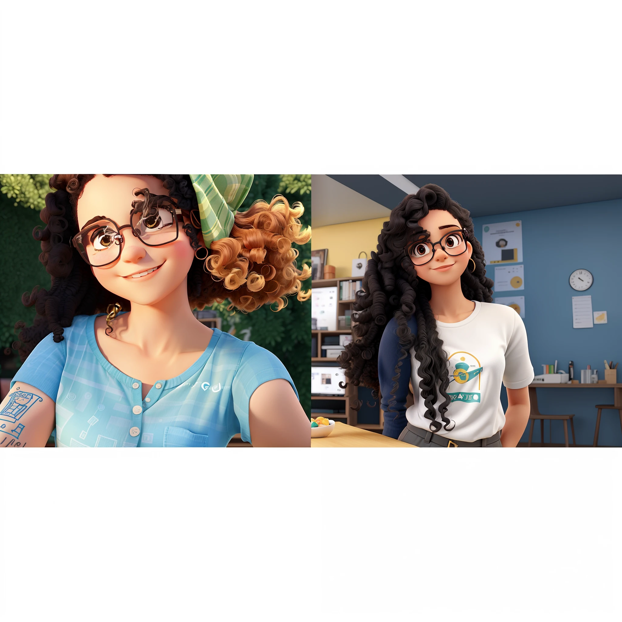 master part, de alta qualidade, Being 2 entrepreneurial sisters, vendedores de moda feminina, One is 22 years old and has curly hair and glasses, o mais velho tem 27 anos, com cabelos lisos e longos. Na parte inferior da loja com o logotipo da Maria.