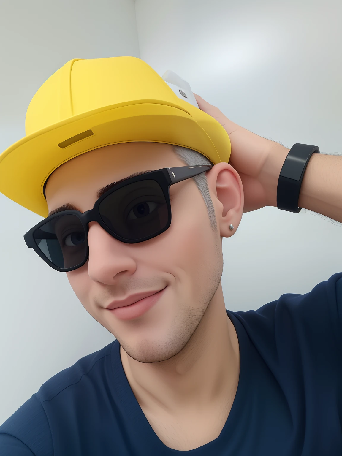 Um homem de 30 anos, com cabelos castanhos curtos,face de diamante, olhar rigoroso, e olhos castanhos, Wearing white white shirt with tie and glasses.