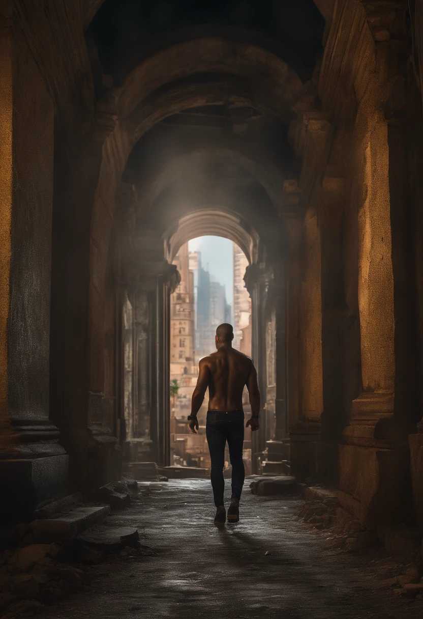 Fotografia RAW, ultra detalhado, macho, cybernetic neck, (Ciborgues: 1.5), background is a city block in ruins, detalhes vibrantes, cyberpunk de luxo, hyper-realistic, Anatomical, elegante, 8k, best quality, master part, extremamente detalhado, (Realistic, photo-realistic: 1.37), retrato.
