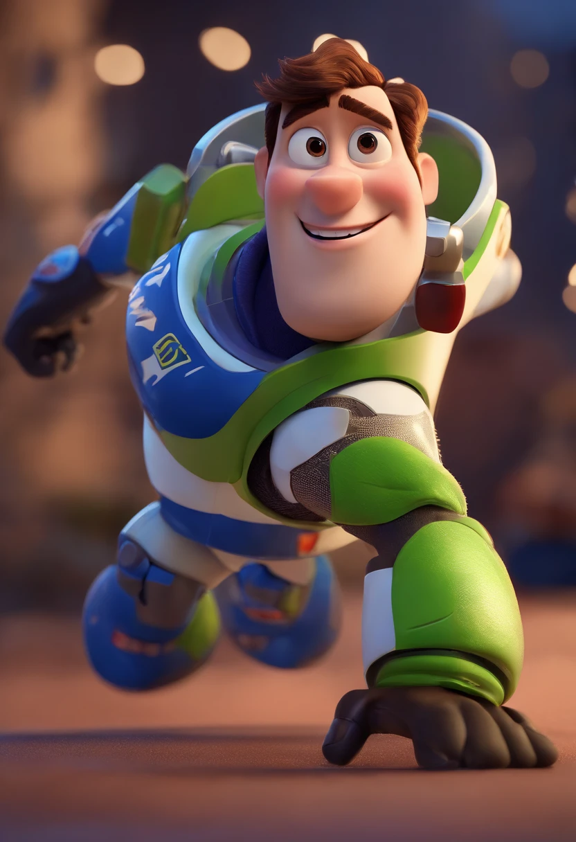 personagem dos desenhos animados de um  e uma camisa azul, animation character, Caractere estilizado, animation style rendering, 3D estilizado, 3 d render stylized, toon render keyshot, Personagem 3D, Personagem 3D, 3d rendering stylized, 3 d character render, personagem de desenho animado, Personagem de close up, Pose de personagem,  (Estilo Pixar) (master part:1.2) (Bokeh) (best quality) (pele detalhada) (textura detalhada) (8k) (argila) (Cinematic lighting) (foco nítido