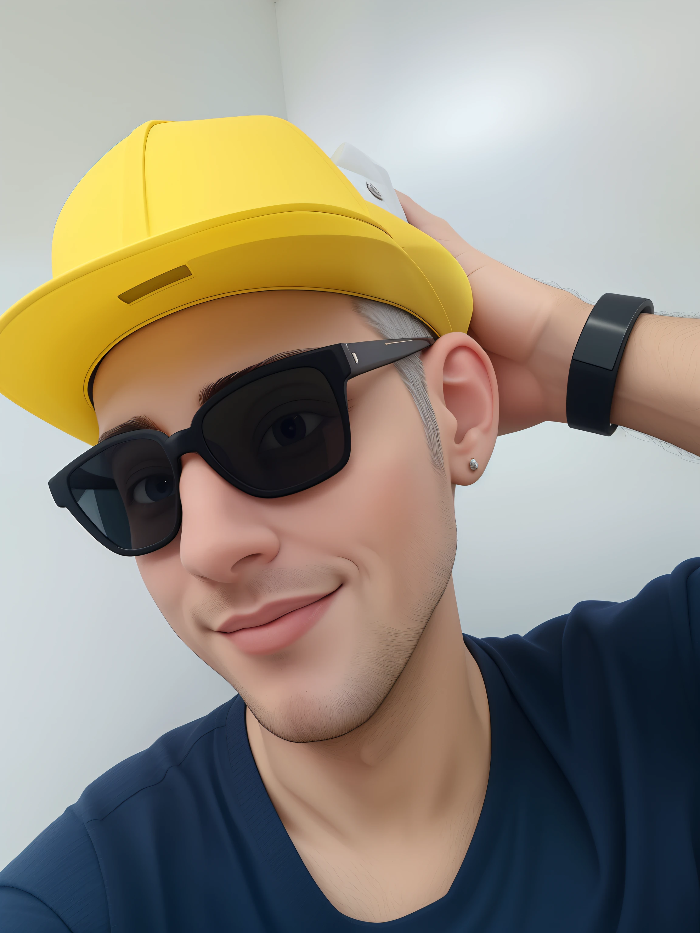 Um homem de 30 anos, com cabelos castanhos curtos,face de diamante, olhar rigoroso, e olhos castanhos, Wearing white white shirt with tie and glasses.
