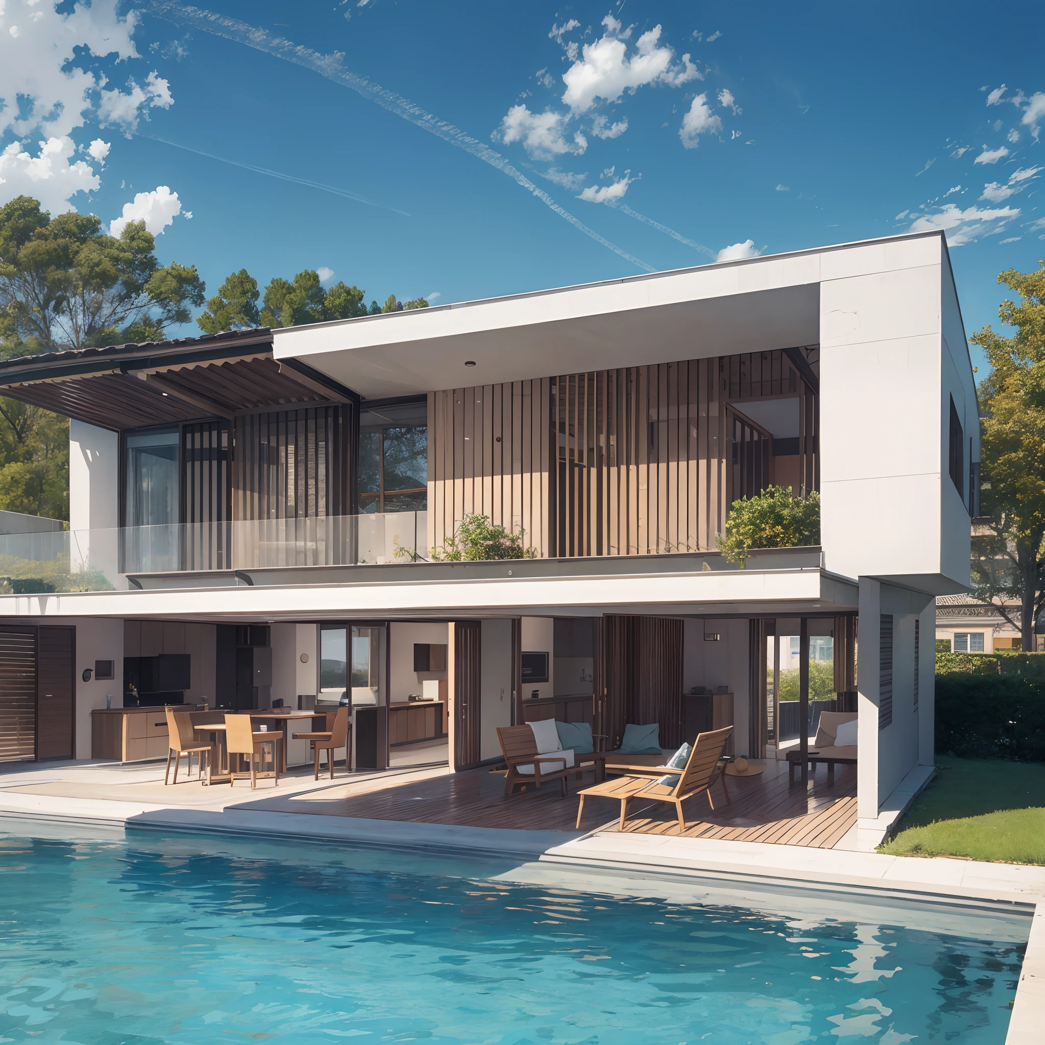 Modern house made by Leonardo da Vinci