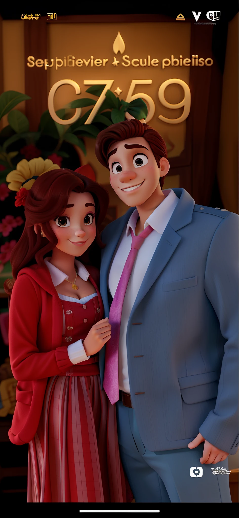 Casal estilo Disney puxar, alta qualidade, melhor qualidade