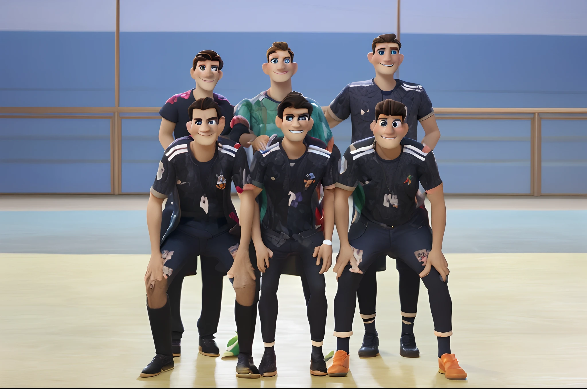 Homens estilo disney pixar, alta qualidade, melhor qualidade