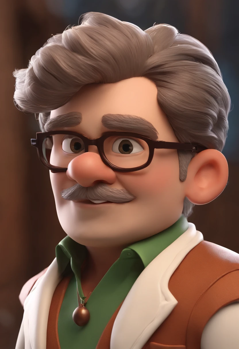 personagem dos desenhos animados de um homem gordo com pouco cabelo e barba no rosto, animation character, Caractere estilizado, animation style rendering, 3D estilizado, Arnold Maya render, 3 d render stylized, toon render keyshot, Personagem 3D, Personagem 3D, 3d rendering stylized, 3 d character render, personagem de desenho animado, Personagem de close up, Pose de personagem, (Estilo Pixar) (master part:1.2) (Bokeh) (best quality) (pele detalhada) (textura detalhada) (8k) (argila) (Cinematic lighting) (foco nítido