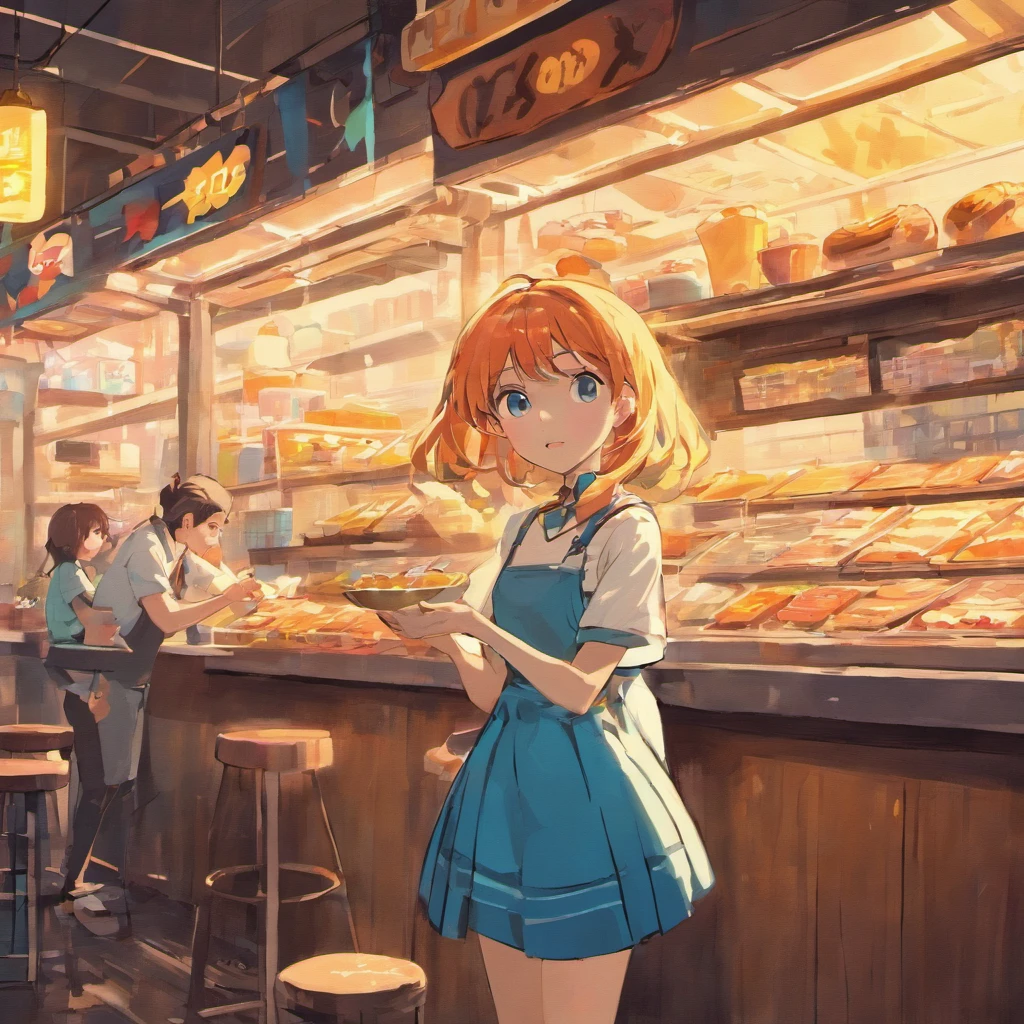 Trailer azul food truck sorvete, ::estilo pixar cartoon