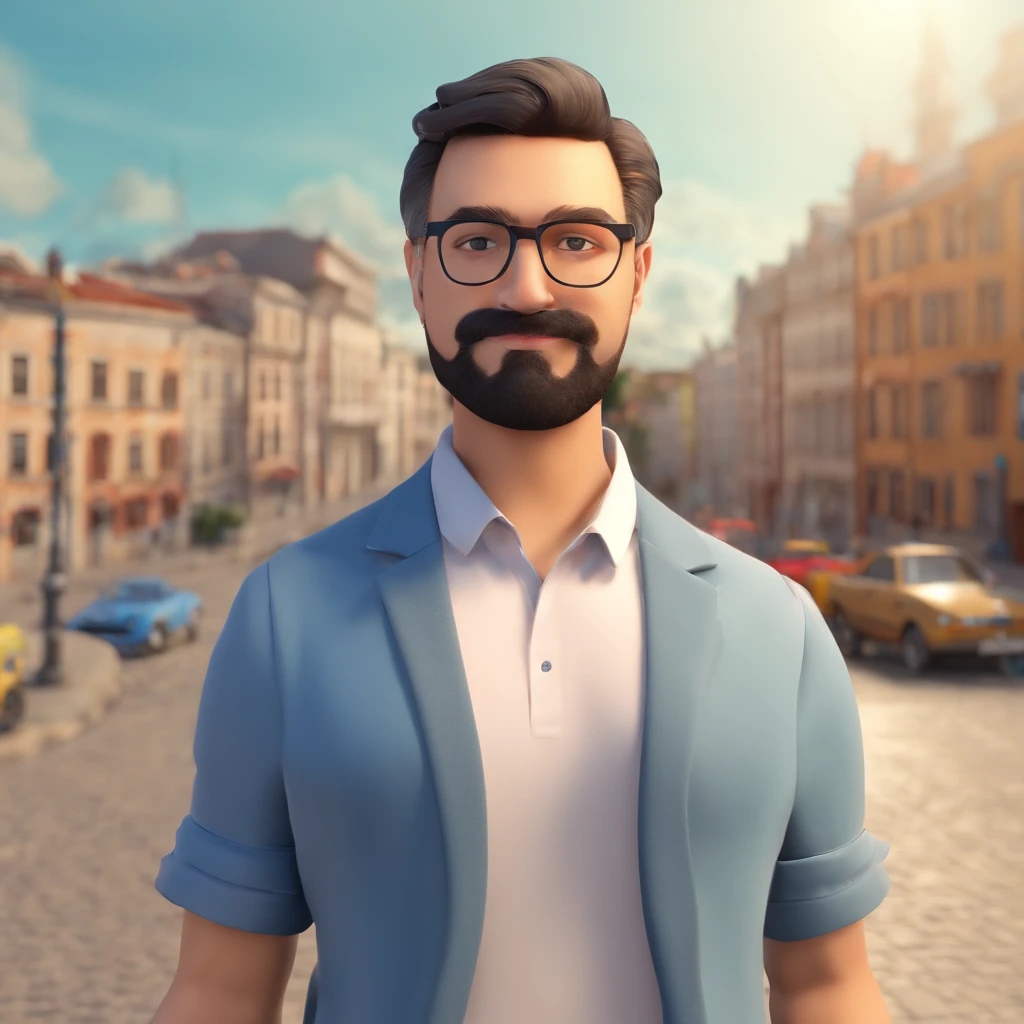 Eu sou apenas Gui, I wear glasses, cabelo curto e tenho 32 anos